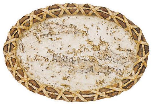 Birch Bark bathroom soap dish