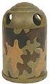 Camouflage bathroom toothbrush holder