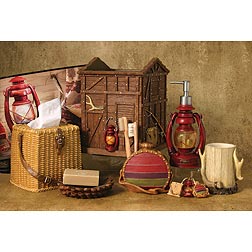Bathroom Accessories on And Cabin Home Camping Cabin Decor Bathroom Accessories Gallery