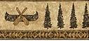 Canoe Creek bathroom wallpaper border