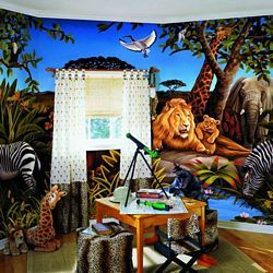 Jungle Mural Full Wall Mural BZ9103MRoom Shot