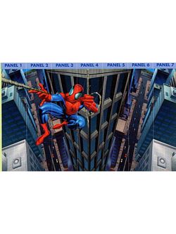 Spider-Man Mural Chair Rail Wall Mural BZ9122M Spider-Man Mural Chair Rail Wall Mural BZ9122M