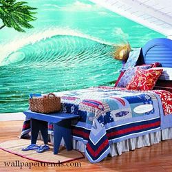 Hang Ten Mural Full Wall Mural RA0119MRoom Shot