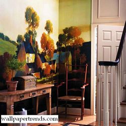 Painterly Landscape Mural Full Wall Mural RA0137MRoom Shot