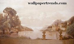 Lake Como Mural Full Wall Mural RA0207M Lake Como Mural Full Wall Mural RA0207M