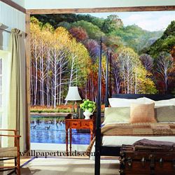 Peaceful Setting Mural Full Wall Mural RA0211MRoom Shot