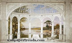 White Arches Mural Full Wall Mural RA0213M White Arches Mural Full Wall Mural RA0213M