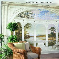 White Arches Mural Full Wall Mural RA0213MRoom Shot