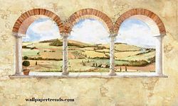 Tuscan Vista Mural Full Wall Mural UR2003M Tuscan Vista Mural Full Wall Mural UR2003M