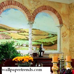 Tuscan Vista Mural Full Wall Mural UR2003MRoom Shot