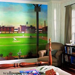 First Pitch Mural Full Wall Mural UR2027MRoom Shot