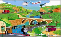 Thomas & Friends Mural Full Wall Mural YH1415M Thomas & Friends Mural Full Wall Mural YH1415M