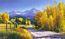 WG0310M Autumn Landscape Mural Chair Rail Wall Mural