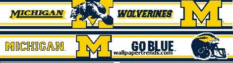 Michigan Wolverines Wallpaper Border