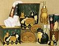 Linda Spivey Country Cats Decor bathroom vanity accessories