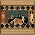 Linda Spivey Country Cats Decor bathroom shower curtains