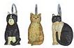 Linda Spivey Country Cats Decor shower curtain hooks