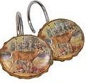 Deer Lodge shower curtain hooks