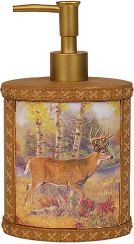 Deer Cabin  bathroom Soap/Lotion Dispenser Pump
