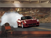 FE162710R Ferrari GT 599 GTB Smokeshow Wall Mural 