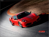 FE162750M Ferrari GT 430 Scuderia at Fiorano Wall Mural 