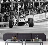 FE162920R 1967 Ferrari 312 at Monaco Grand Prix Wall Mural 