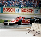 FE162960R 1981 Ferrari 126 CK at German Grand Prix Wall Mural 