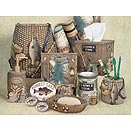 Fishing Lodge bathroom vanity accessories
