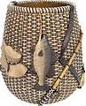 Fishing Lodge designer trash can