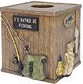 Fishing Lodge bathroom tissue box holder
