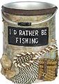 Fishing Lodge bathroom wall cup tumbler