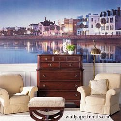 Charleston Mural Chair Rail Wall Mural RA0116MRoom Shot