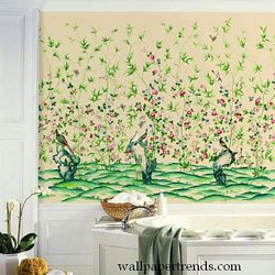 Document Scenic Mural Chair Rail Wall Mural WU0878MRoom Shot