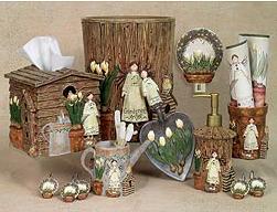 Linda Spivey Garden Angels Decor bathroom vanity accessories