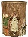 Linda Spivey Garden Angels Decor designer trash can