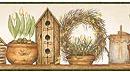 Linda Spivey Garden Angels Decor bathroom wallpaper border