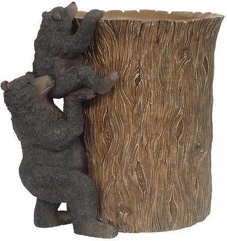 Great Bear Lodge bathroom designer trash can
