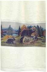 Great Bear Lodge bathroom decor bath towels set