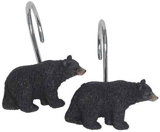 Great Bear Lodge  bathroom Shower Curtain Hooks