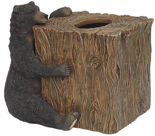 Great Bear Lodge  bathroom Tissue Box Holder