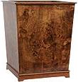 Hardwood Burl designer trash can
