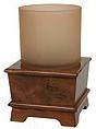 Hardwood Burl bathroom wall cup tumbler