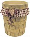 Linda Spivey Hearts and Stars Decor designer trash can