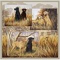 Hunting Dogs bathroom shower curtains