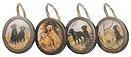 Hunting Dogs shower curtain hooks