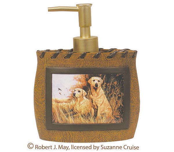 Hunting Dogs  bathroom Soap/Lotion Dispenser Pump