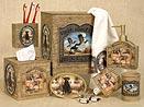 Hunting Lodge Cabin bathroom vanity accessories