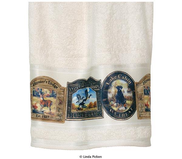Hunting Lodge Cabin  bathroom Bathroom Bath Towels