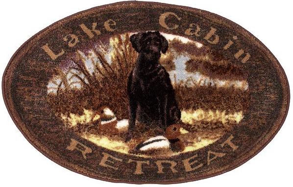 Hunting Lodge  bathroom Bathroom Rug