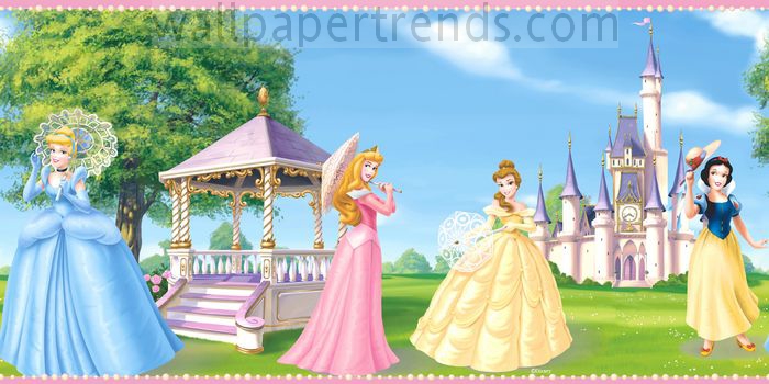 Wallpaper Of Disney Princesses. Princess Fantasy Wall Border